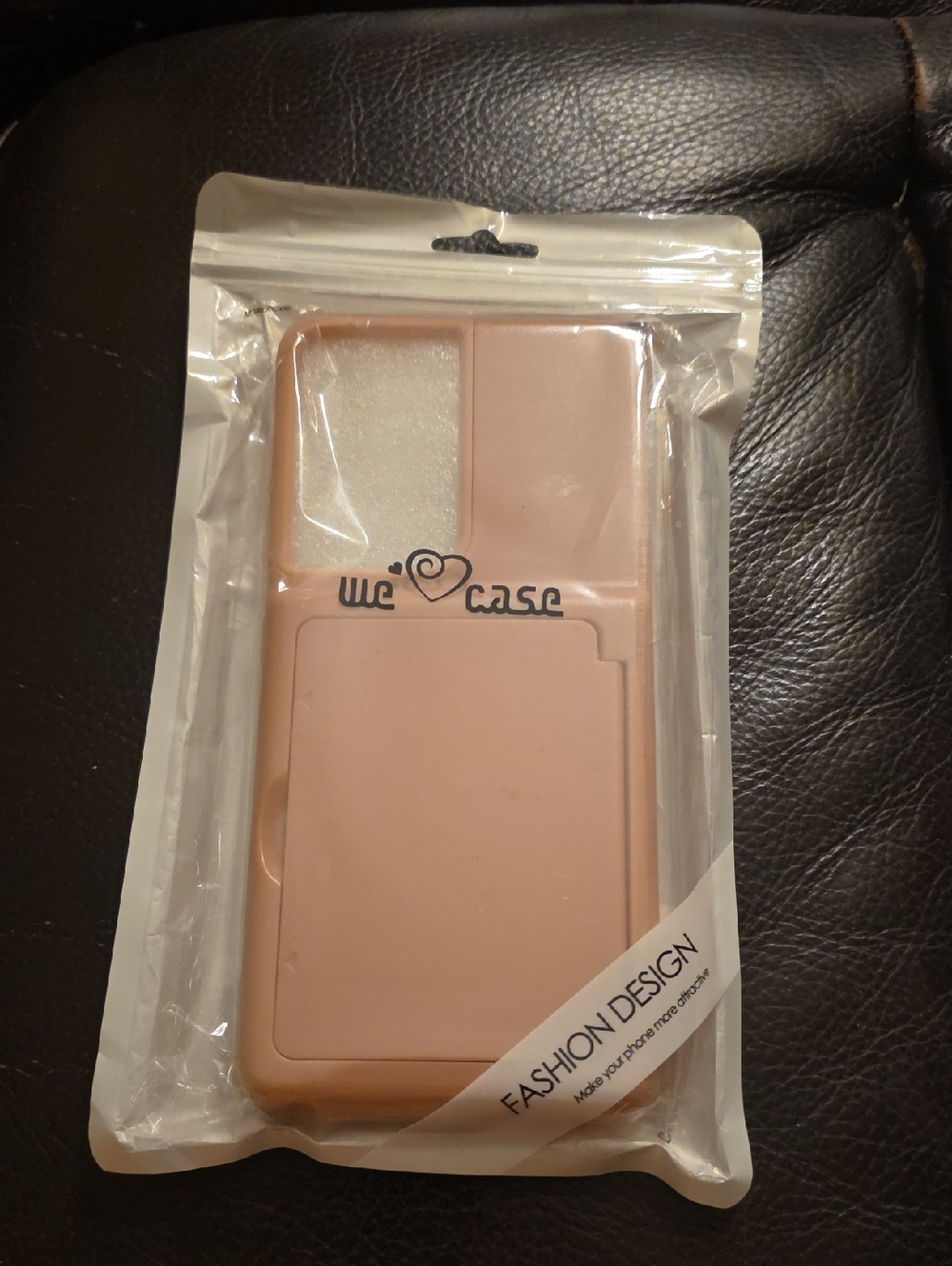 We Love Case Pink Sliding Card Slot Phone Case